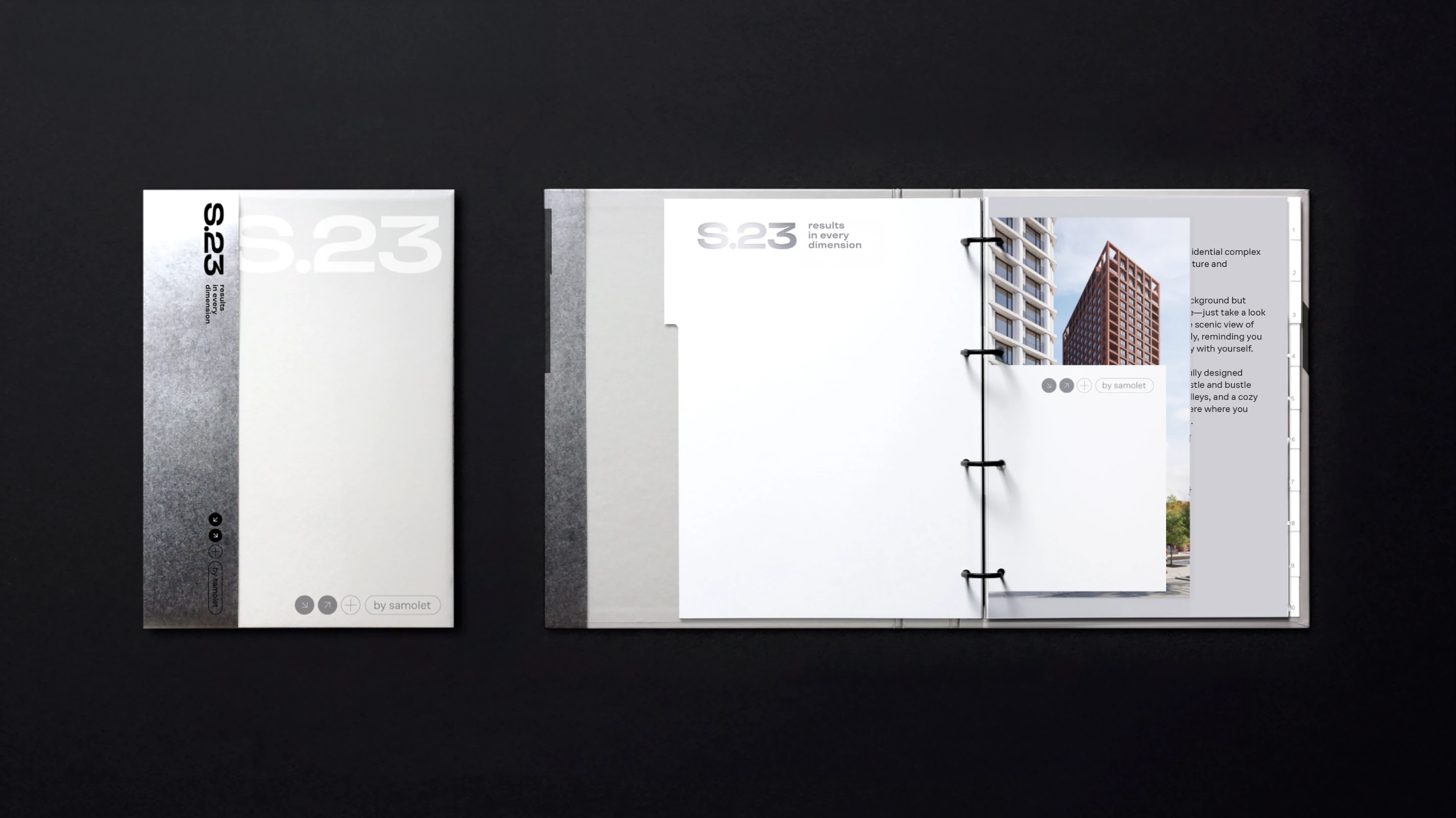 S.23 folder and ring-bound book