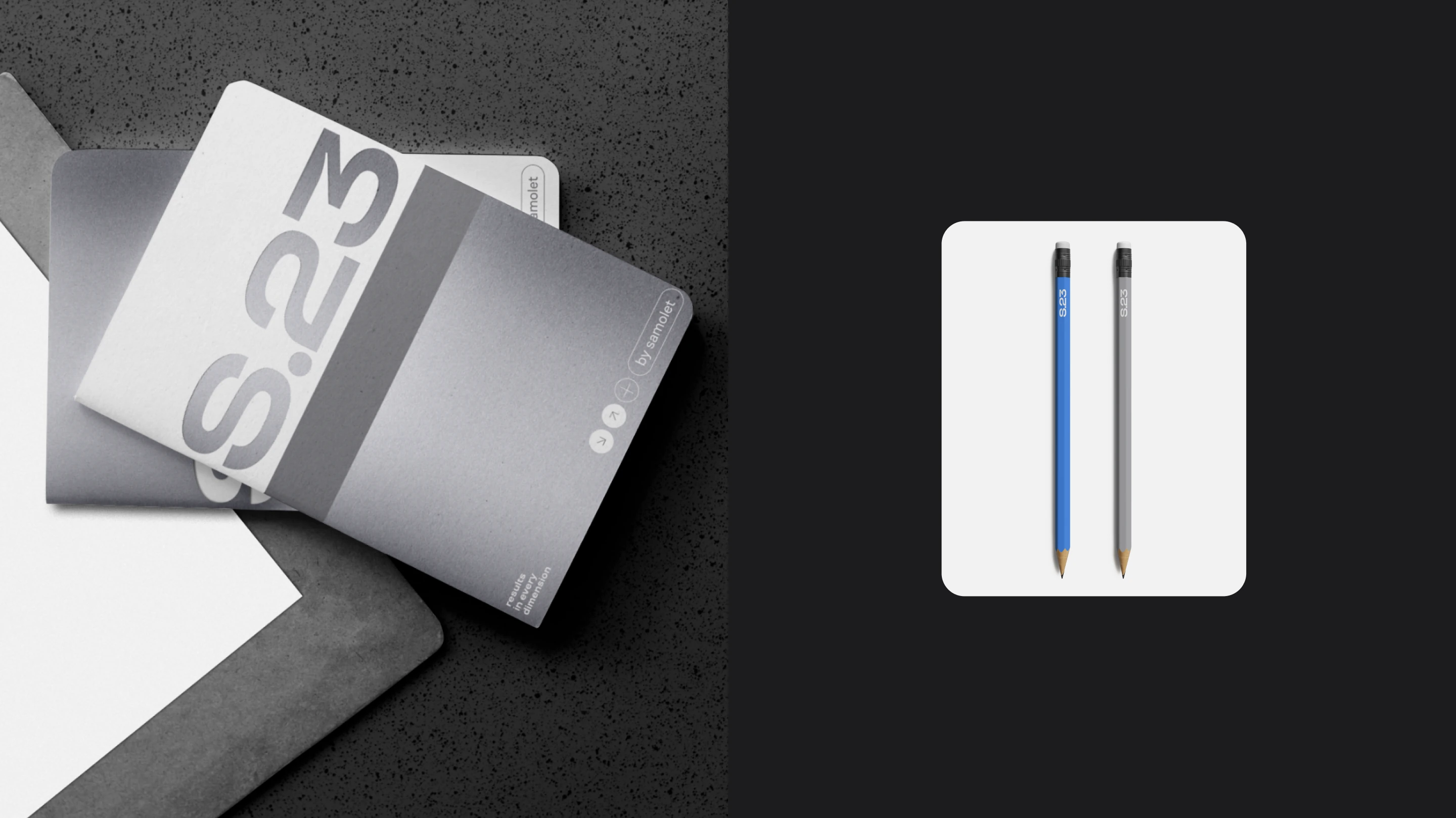 S.23 notebook and pencils