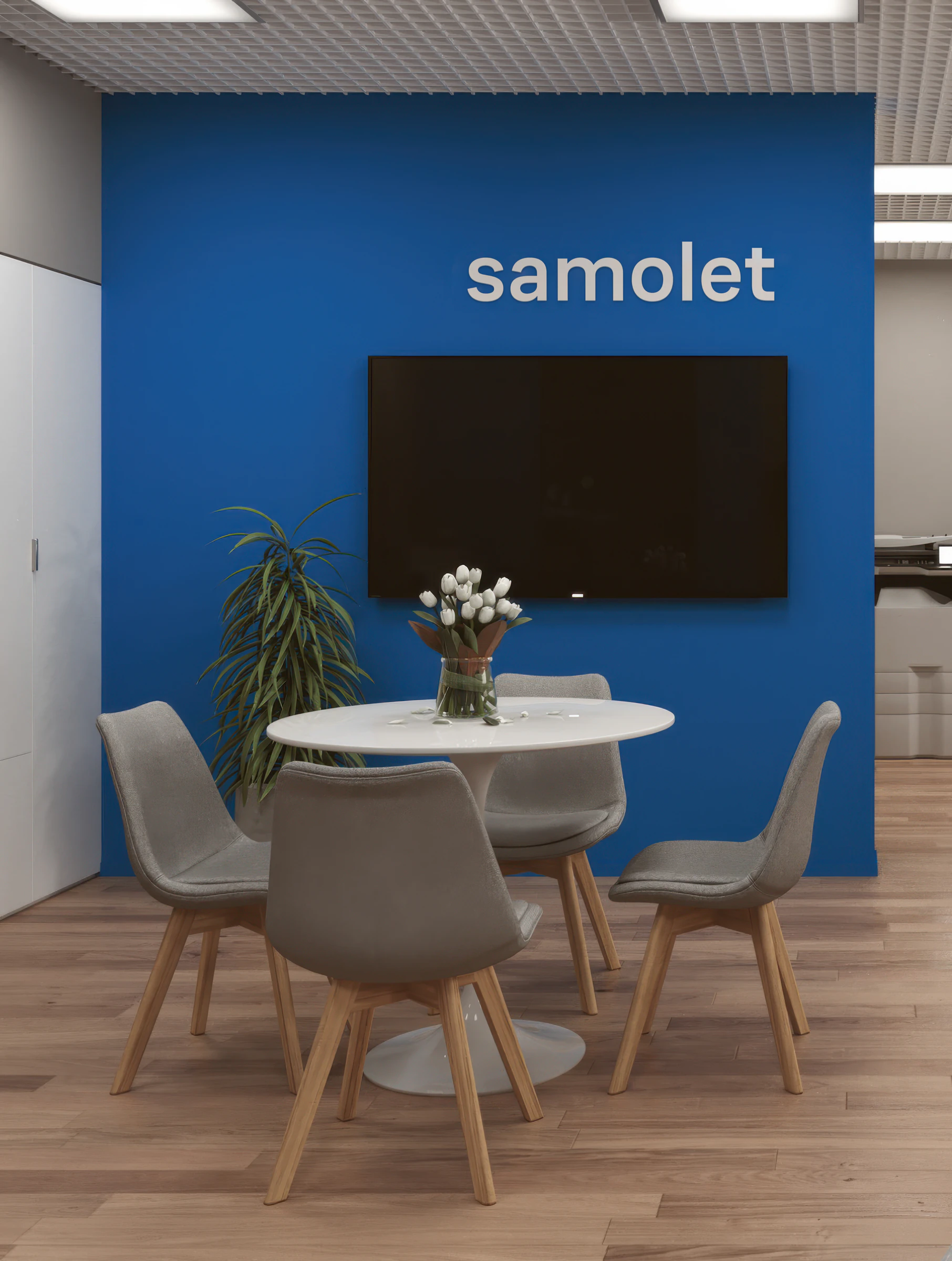 Sales office interior: meeting area