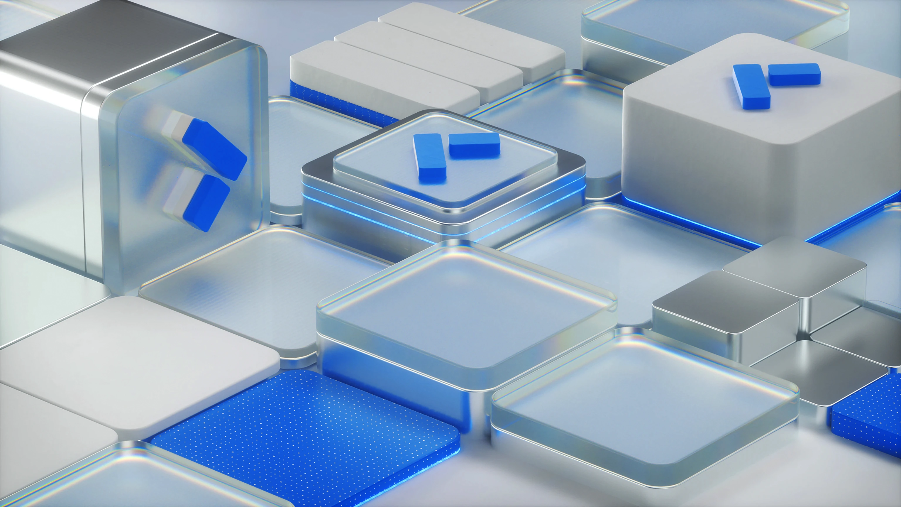 Digital Meter: glass tiles with the Samolet mark