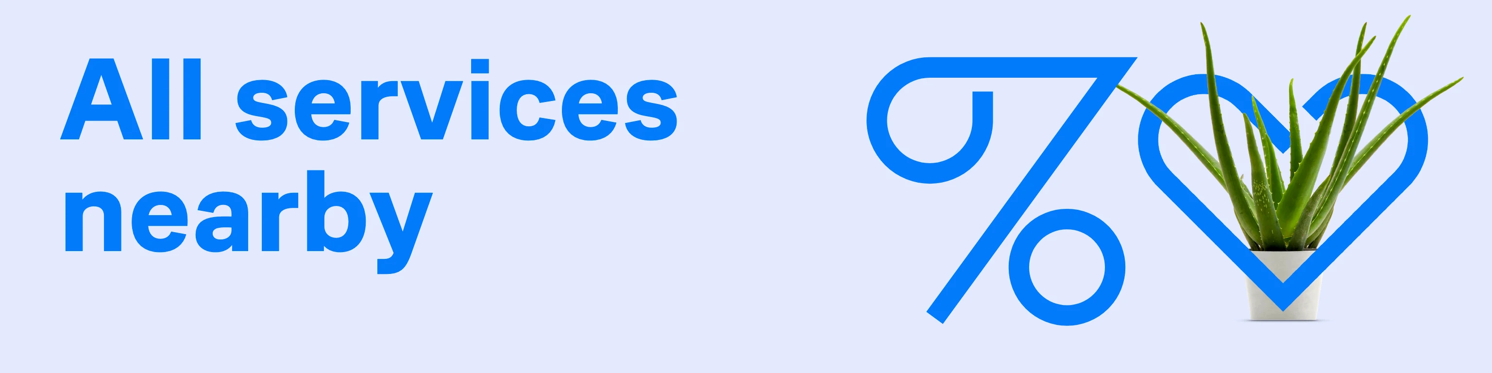 All services nearby: percent and heart formula