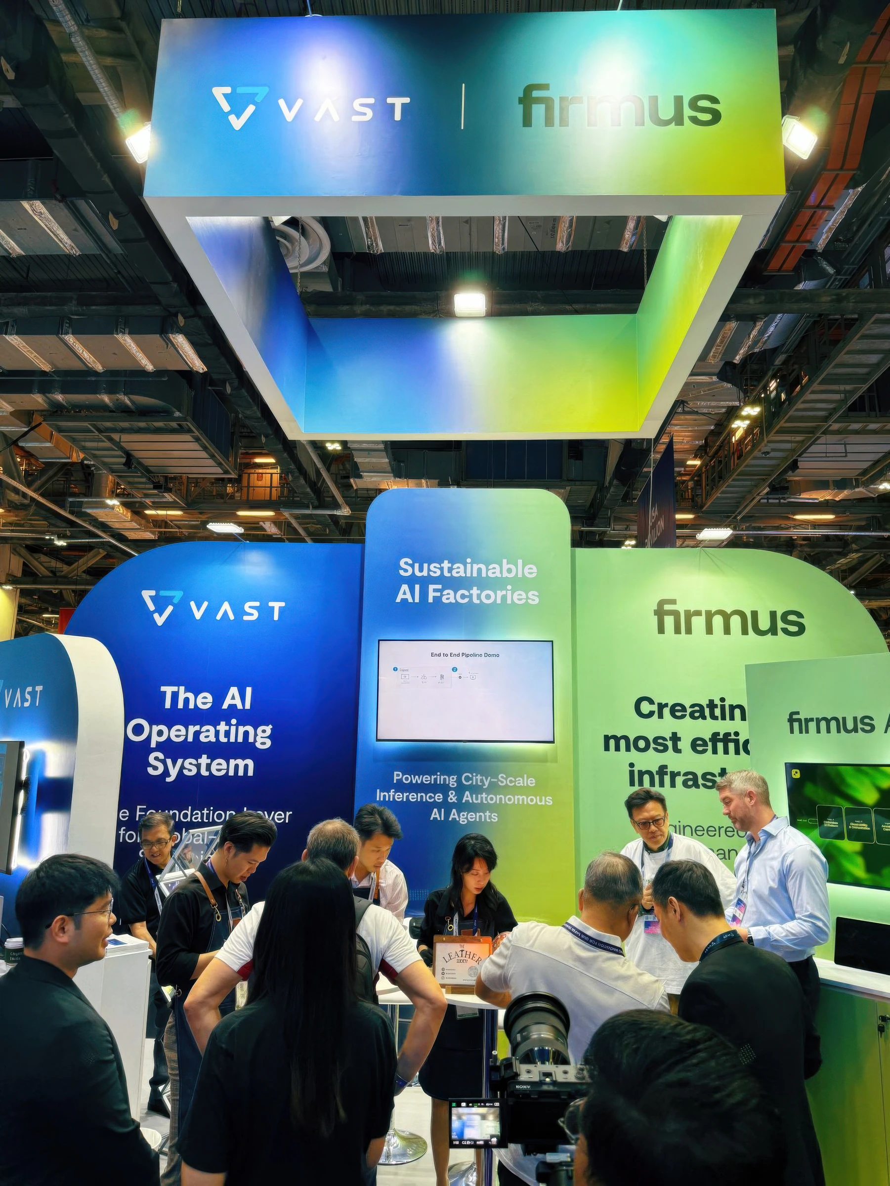 VAST and firmus booth