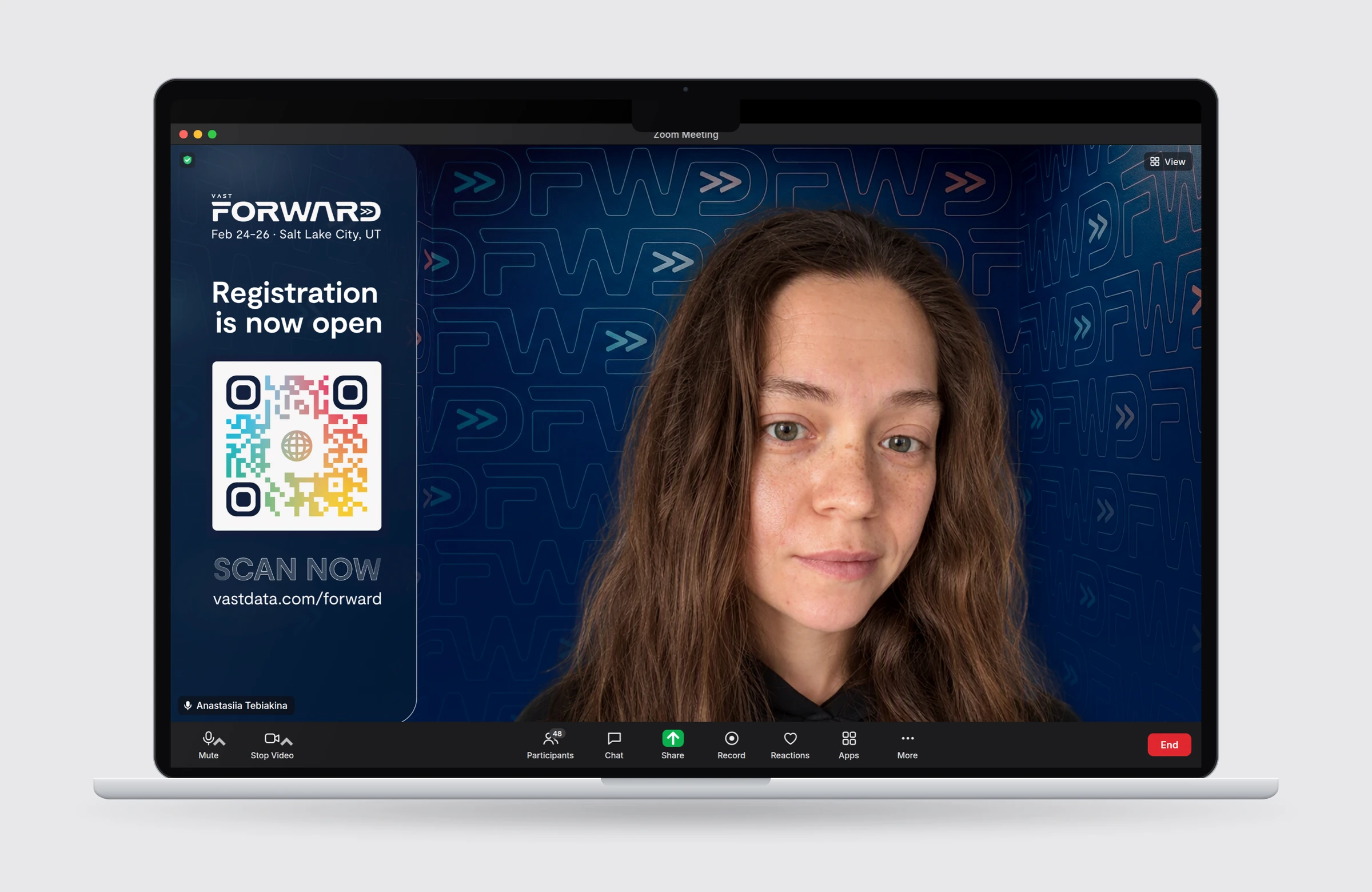 Tour background in a video call